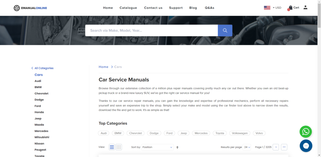 EmanualOnline Automobile Manuals