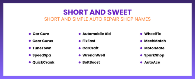 100+ Perfect Mechanic & Auto Repair Shop Names for Your Business ...