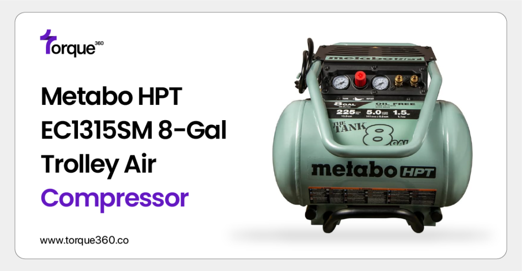 Metabo HPT EC1315SM 8-Gal Trolley Air Compressor