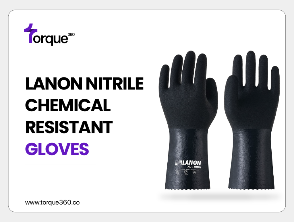 LANON Nitrile Chemical Resistant Gloves (Chemical-Resistant Gloves)