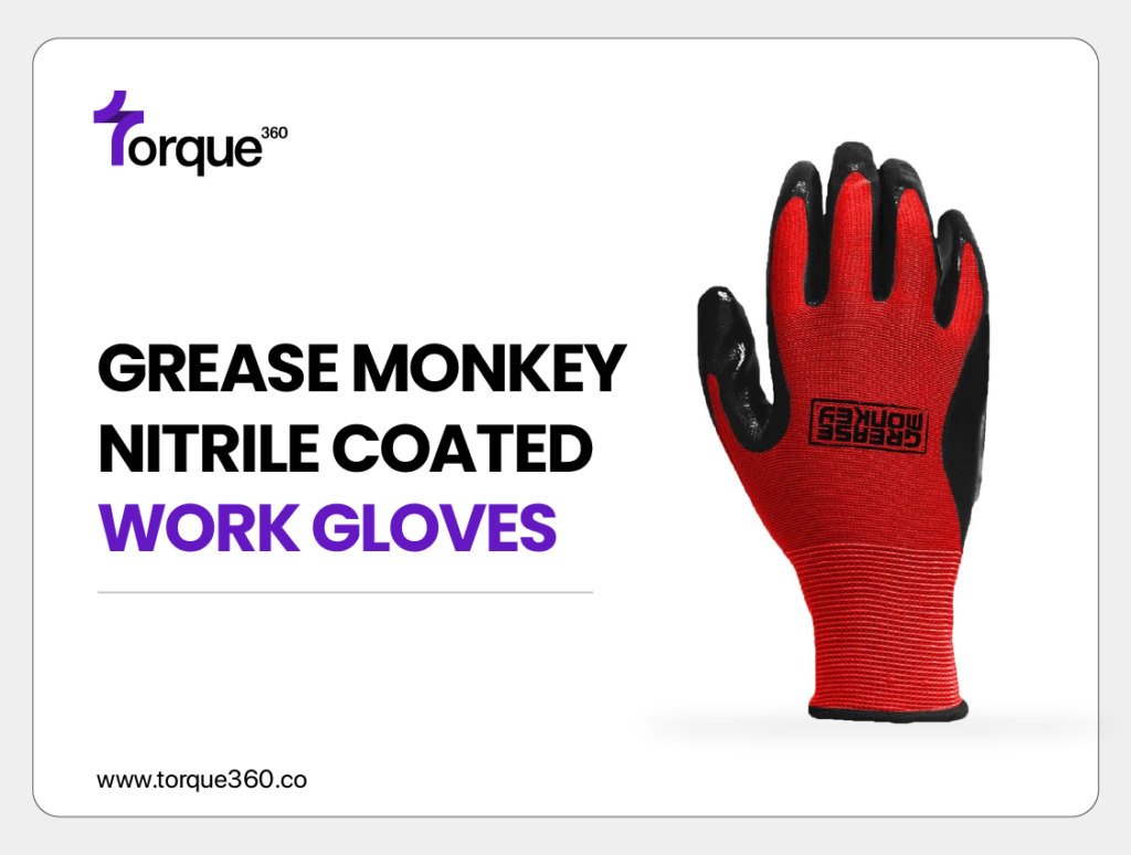 Grease Monkey Nitrile Coated Work Gloves (General Purpose Gloves)