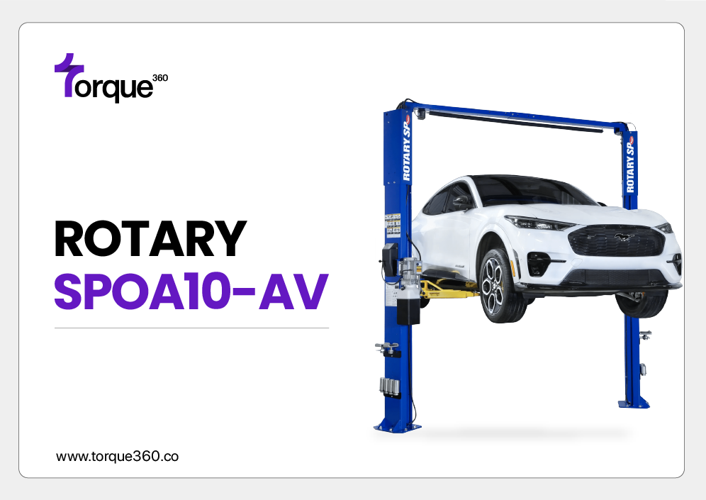 Rotary SPOA10-AV Two-Post Asymmetric Lift