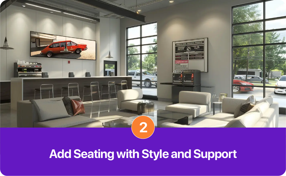 Add Seating with Style and Support