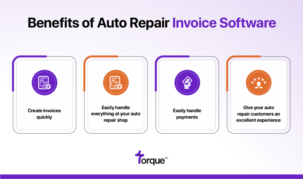 Benefits of Auto Repair Invoice Software