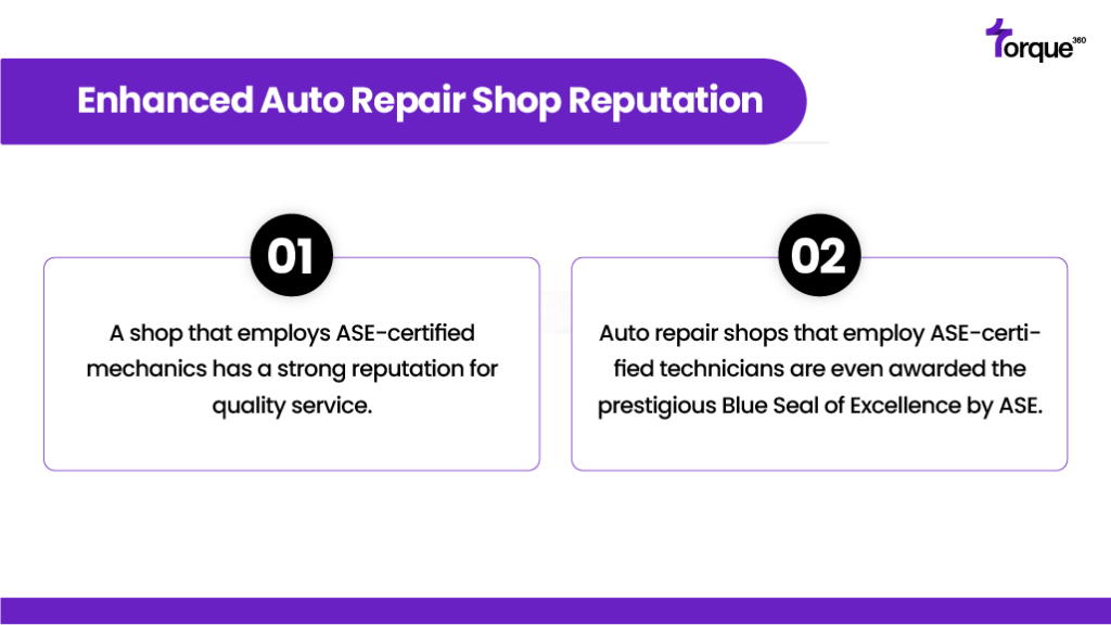 Enhanced Professional Reputation with ASE Certification 