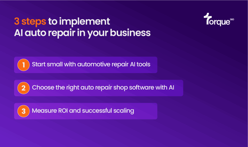 3 Steps to implement AI Auto Repair in your business