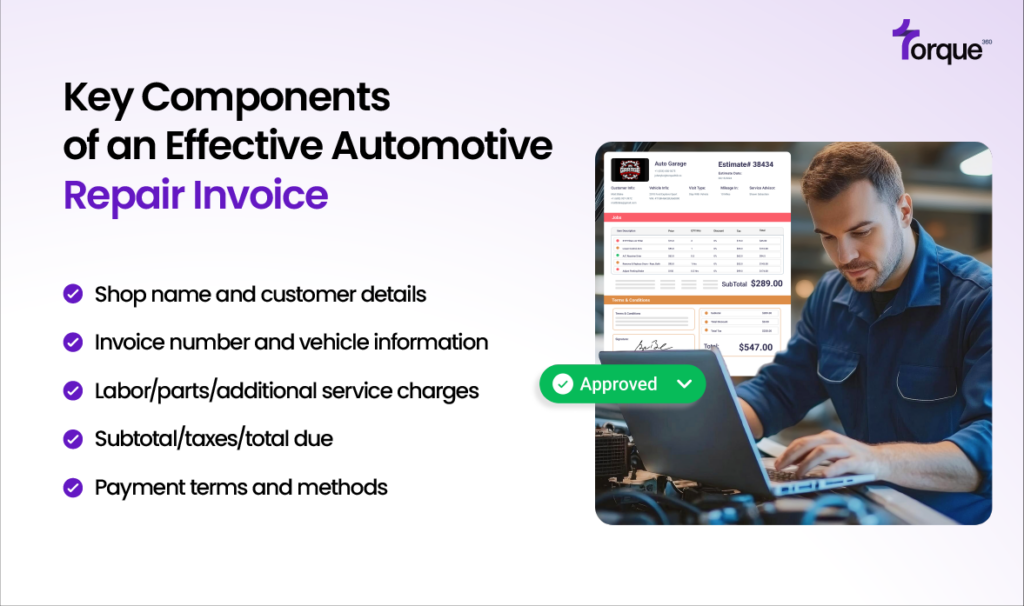 Key Components of an Effective Automotive Repair Invoice